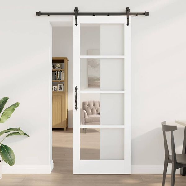 vidaXL Porte coulissante ORKDAL Blanc 78 x 211 cm
