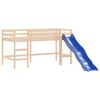 vidaXL Lit mezzanine enfants avec rideaux sans matelas rose 80x200cm