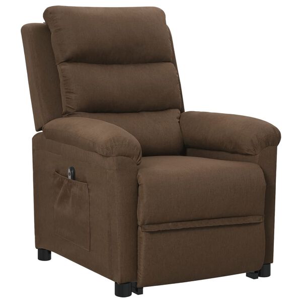 vidaXL Fauteuil Marron Tissu