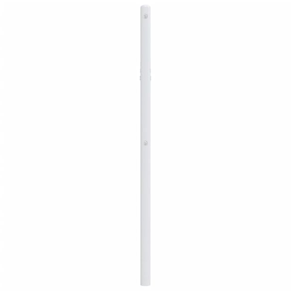 vidaXL T&ecirc;te de lit de remplacement m&eacute;tal blanc 100 cm
