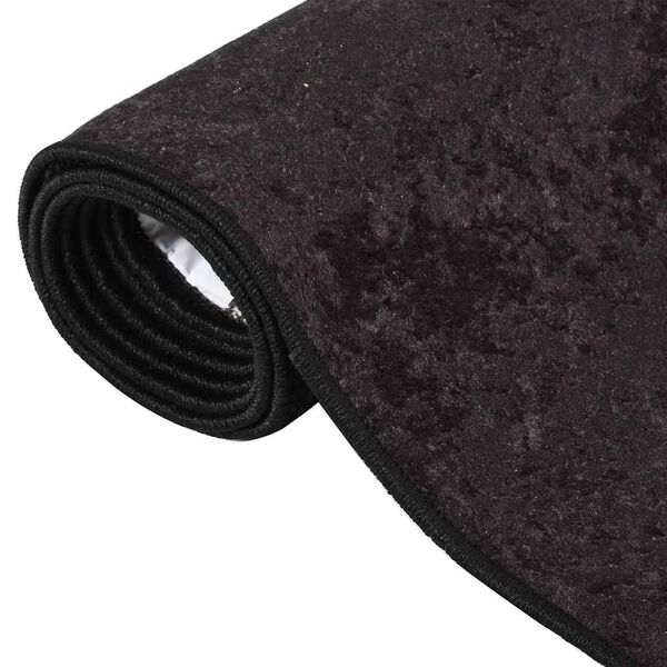 vidaXL Tapis lavable 160x230 cm anthracite