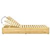 vidaXL Chaise longue double et coussins rouge Bois de pin impr&eacute;gn&eacute;