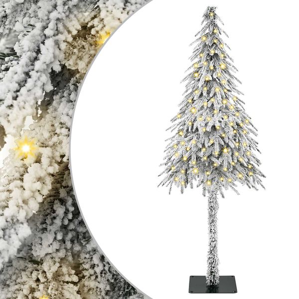 vidaXL Sapin de No&euml;l avec 150 LED Blanc 150 cm PE et Acier