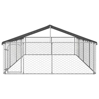 vidaXL Chenil d'extérieur avec toit pour chiens 600x300x150 cm