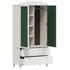 vidaXL Armoire Tableau Noir avec tiroir ROROS Blanc 90 x 45 x 180 cm