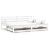 vidaXL Lit coulissant sans matelas 2x(90x200) cm blanc