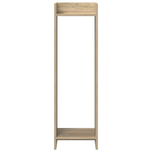 vidaXL Support de Plante avec &eacute;tag&egrave;re Ch&ecirc;ne Sonoma 30 x 30 x 100 cm