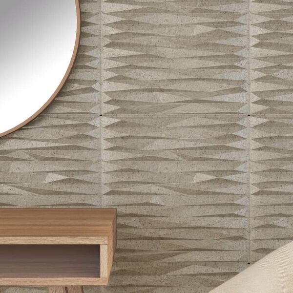 vidaXL Panneaux muraux 48 pcs b&eacute;ton 50x50 cm XPS 12 m&sup2; pierre