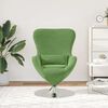 vidaXL Fauteuil &oelig;uf Vert clair Velours