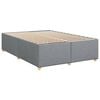 vidaXL Sommier &agrave; lattes de lit avec matelas Gris clair 140x200cm Tissu