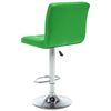 vidaXL Tabourets de bar lot de 2 vert similicuir