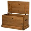vidaXL Coffre de rangement HALDEN 91x48x47 cm bois massif pin