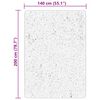 vidaXL Tapis HUARTE &agrave; poils courts doux et lavable cr&egrave;me 140x200 cm