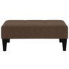 vidaXL Canap&eacute;-lit &agrave; 2 places avec tabouret Marron Tissu microfibre