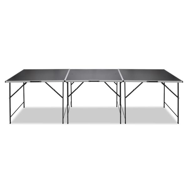 vidaXL Table &agrave; coller 3 pcs Pliable