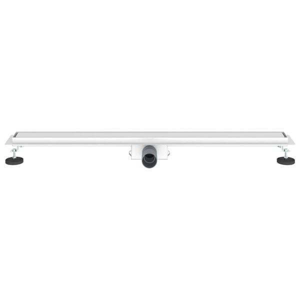 vidaXL 2 en 1 Drain de Douche Argenté 100 cm Acier Inox 304