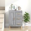 vidaXL Buffet Sonoma gris 69,5x34x90 cm Bois d'ing&eacute;nierie