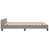 vidaXL Cadre de lit sans matelas gris clair 140x200 cm velours