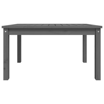 vidaXL Table de jardin gris 82,5x50,5x45 cm bois massif de pin