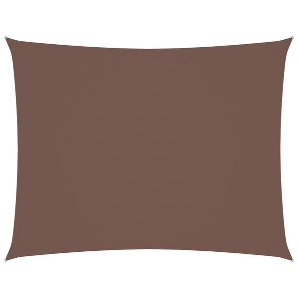 vidaXL Voile de parasol tissu oxford rectangulaire 2x3,5 m marron
