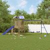 vidaXL Aire de jeux d'ext&eacute;rieur bois de pin impr&eacute;gn&eacute;