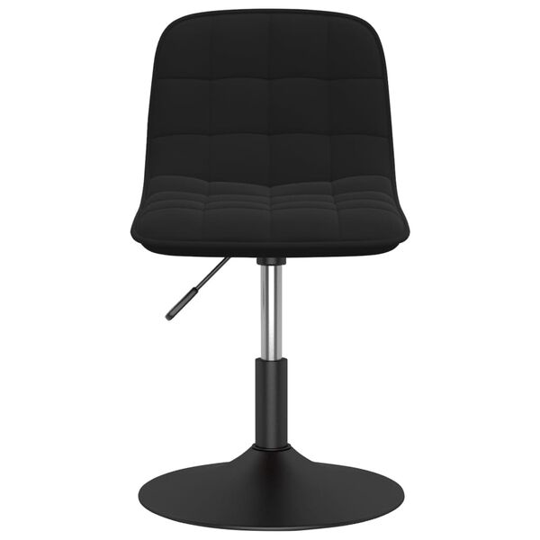 vidaXL Chaises pivotantes &agrave; manger lot de 2 noir velours