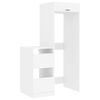vidaXL Ensemble de meubles de rangement pour la buanderie 2 pcs Blanc