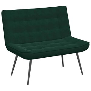 vidaXL Banc gris fonc&eacute; 110x74x84 cm velours