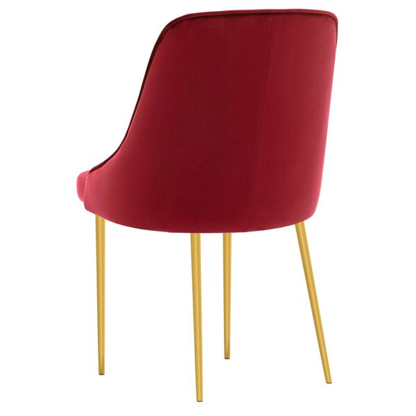 vidaXL Chaises &agrave; manger lot de 6 rouge bordeaux velours