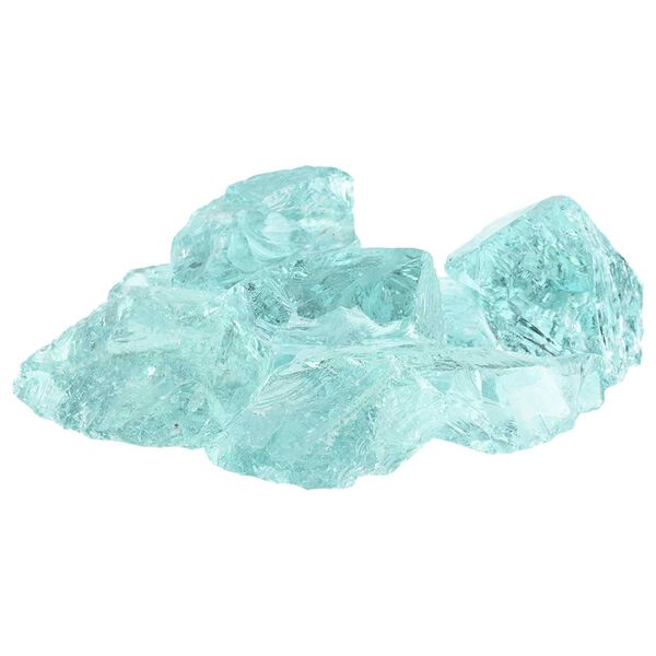 vidaXL Pierres de Jardin Turquoise 12 cm Verre
