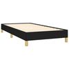 vidaXL Cadre de lit sans matelas noir 90x200 cm tissu