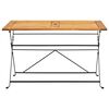 vidaXL Table pliable de jardin 120x70x74 cm Bois d'acacia massif