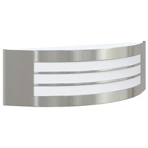 vidaXL Applique Murale Ext&eacute;rieure Argent&eacute; 32 x 10 x 10 cm