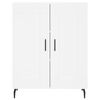 vidaXL Buffet haut Blanc 69,5x34x180 cm Bois d'ingénierie