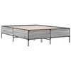 vidaXL Cadre de lit sans matelas sonoma gris 140x200 cm