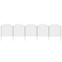 vidaXL Ensemble de clôture de jardin arquée 77,5x78,5 cm vert