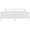 vidaXL Cadre de lit sans matelas blanc 180x200 cm bois massif de pin