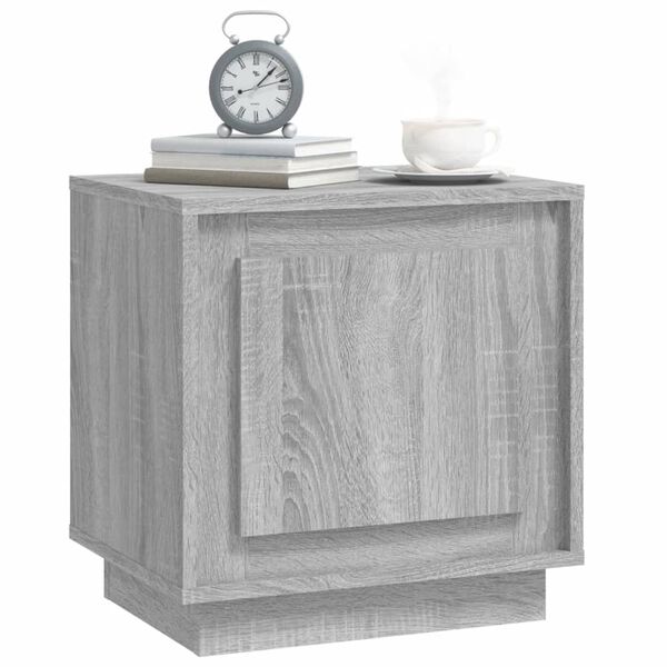 vidaXL Table de chevet sonoma gris 44x35x45 cm bois d'ing&eacute;nierie