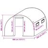 vidaXL Couverture de remplacement de serre (8 m&sup2;) 400x200x200 cm Vert