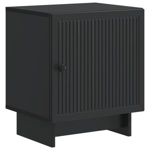 vidaXL Cabinet de chevet Noir 43 x 34,5 x 50 cm Bois d'ing&eacute;nierie