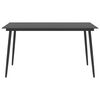 vidaXL Ensemble &agrave; manger de jardin 7 pcs noir