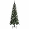 vidaXL Sapin de No&euml;l artificiel Vert 210 cm PVC, plastique et acier