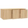 vidaXL Meuble TV Chêne sonoma 80x34x30 cm Bois d'ingénierie