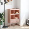 vidaXL Buffet haut rose 68x39x111,5 cm acier