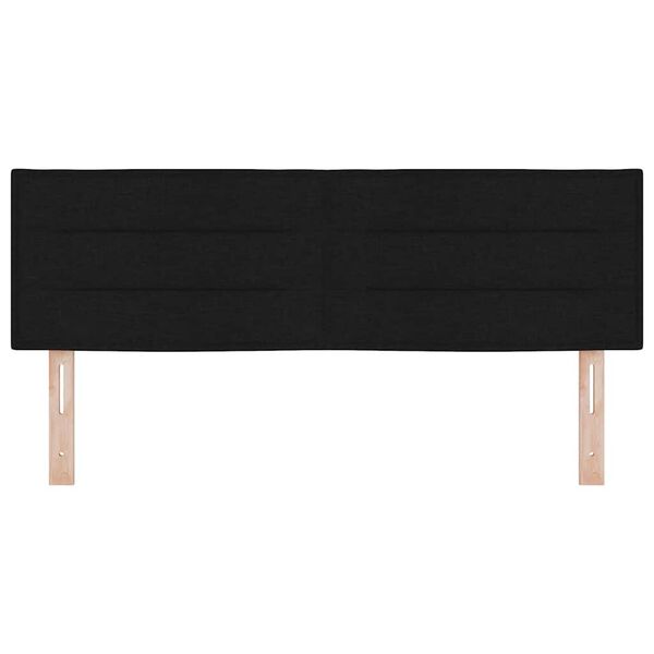 vidaXL T&ecirc;te de lit avec t&ecirc;te de lit Noir 160 cm Cuir synth&eacute;tique
