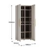 Keter Armoire de rangement polyvalente Groove beige et sable