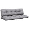 vidaXL Coussins de palette lot de 2 gris tissu