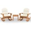 vidaXL Ensemble de salon de jardin Adirondack 3 pcs bois acacia solide