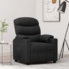 vidaXL Fauteuil inclinable Noir Tissu