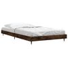 vidaXL Cadre de lit sans matelas ch&ecirc;ne fum&eacute; 100x200 cm bois ing&eacute;nierie